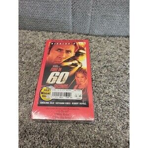 Gone In 60 Seconds - VHS - Nicolas Cage Tape 2001 sealed Bonus Edition Red Cover